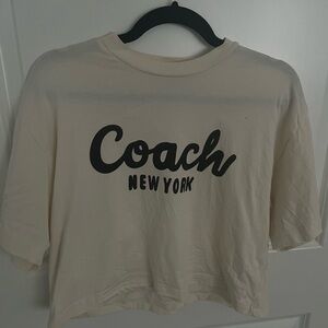 Coach oversized cropped shirt